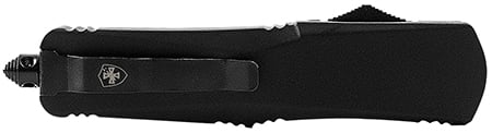 TEMP SLIM BLK RUBBER DAGGER 440C