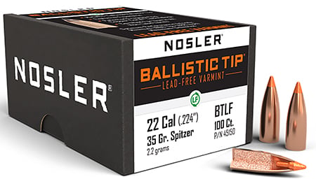 NOSLER LEAD FREE 22 35 BT 100