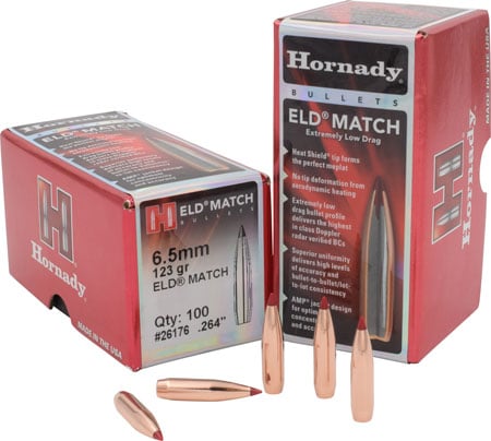 HORNADY BULL .264 123 ELD M 100/25