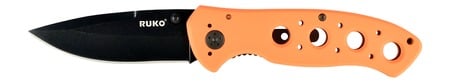 RUKO 440A 3 1/4"BLAZE ORANGE FOLDING