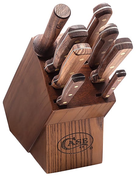 CASE 9 PIECE BLOCK SET W/SOLID HANDLES