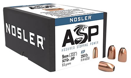 NOSLER HANDGUN 9MM 147 JHP 250