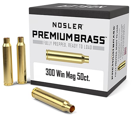 NOSLER CUSTOM BRASS 300 WIN MAG 50