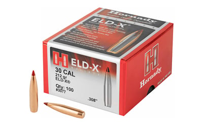 HRNDY ELD X 30CAL .308 212GR 100CT