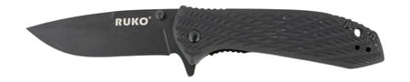 RUKO 440C 3 1/4"BLK HANDLE FOLDING