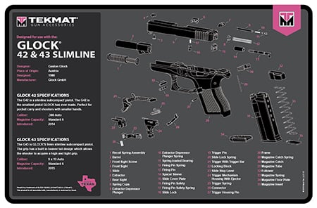 TEKMAT TEK R17 GLOCK G3PNK 17X11 GLK GEN3 PINK
