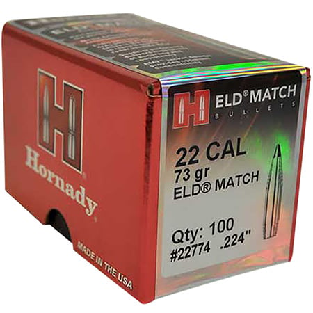 HORNADY BULL .224 73 ELD M 100/25