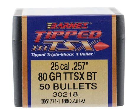 BARNES BULLETS .257 80 TPD TSX BT 50