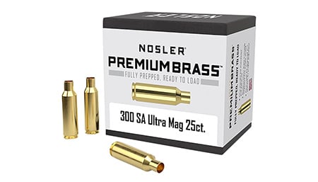 NOSLER CUSTOM BRASS 300 REM SA UM 25
