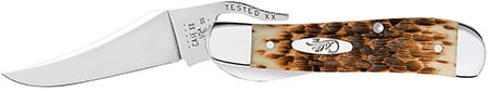 CASE 00 AMBER BONE PEACH SEED JIG RUSSLOCK