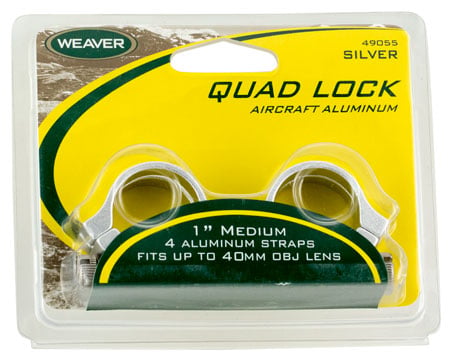 WEAVER (WV1018) RINGS QUAD LOCK 1IN MED SLV