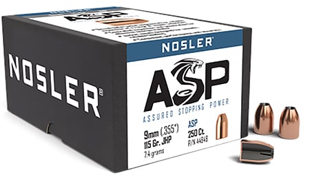 NOSLER BULK HNDGN 9MM 115 JHP 250
