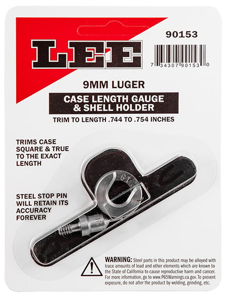 LEE GAUGE/HOLDER 9MM LUGER