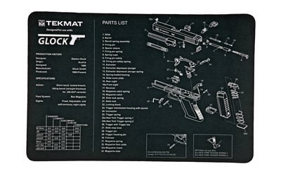 TEKMAT PISTOL MAT FOR GLOCK 17 BLK