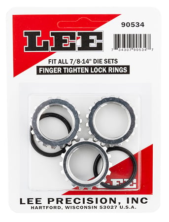 LEE 7/8 14 LOCK DIE RINGS 3/PKG