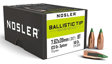NOSLER BLSTC HNT 7.62X39 123 BT 50