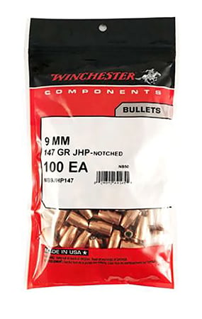 WINCHESTER BUL 9MM 147 JHP 500/4