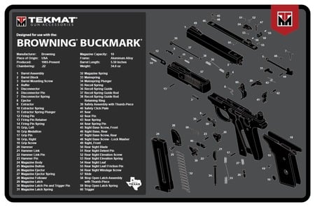 TEKMAT TEK R17 BROWNING BM 17X11 BRN BUCKMARK