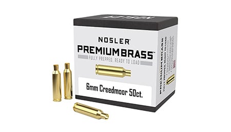 NOSLER CUSTOM BRASS 6MM CREEDMOOR 50