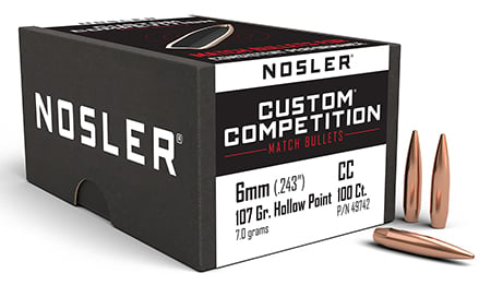NOSLER CUST COMP 6MM 107 HPBT 100