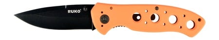 RUKO 440A 3 1/4"BLAZE ORANGE FOLDING