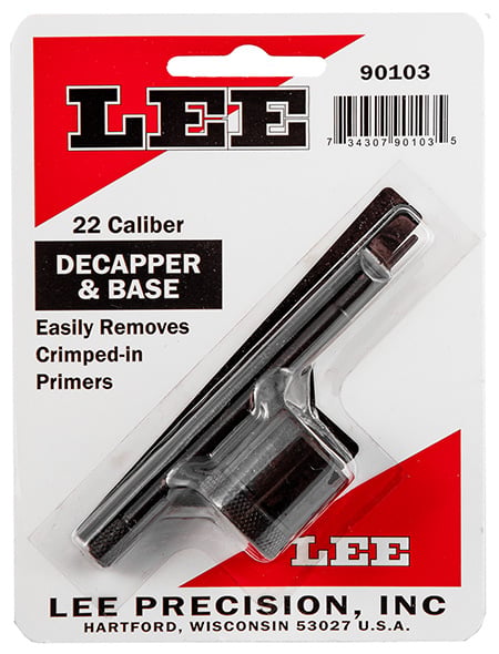 LEE DECAPPER & BASE 22 CALIBER