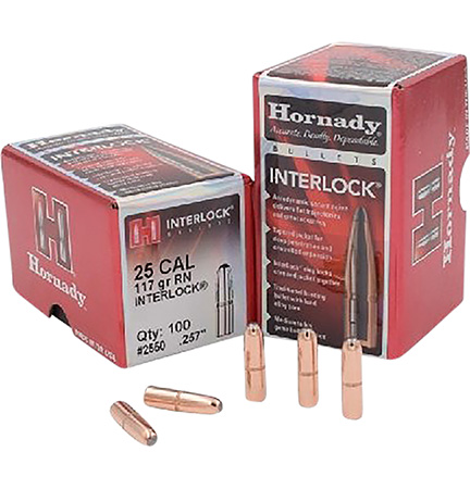 HORNADY BULL .257 117 RN 100/25