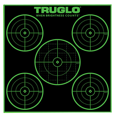 TRUGLO TARGET 5 BULLSEYE 12X12 25PK