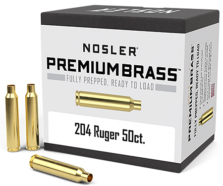NOSLER CUSTOM BRASS 204 RUGER 50