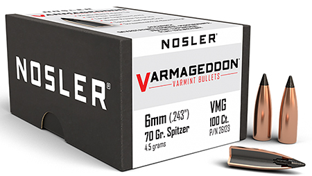 NOSLER VARMAGEDDON 6MM 70 FBT 100