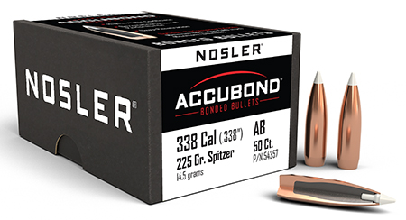NOSLER ACCUBOND 338 225 SPTZR 50