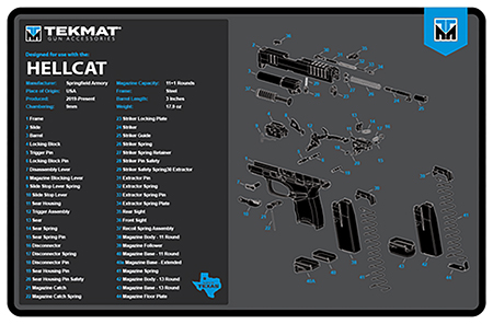TEKMAT TEK R17 HELLCATBLU 17X11 SPG HELLCAT BLU