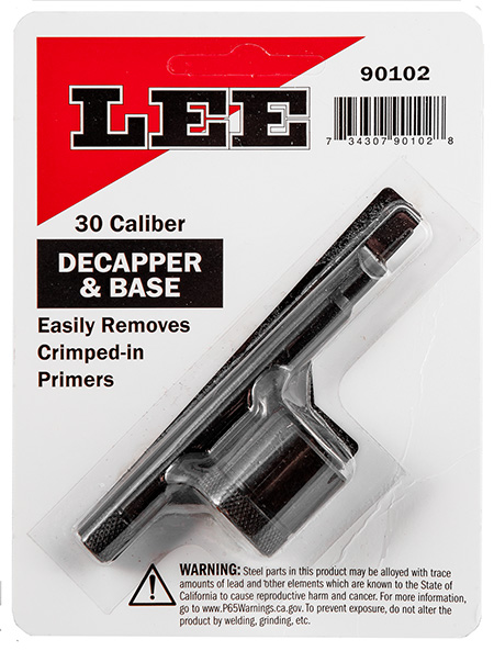 LEE DECAPPER & BASE 30 CALIBER