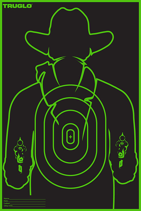 TRUGLO TARGET GUNSLINGER 12X18 12PK