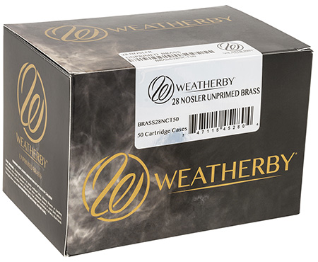 WEATHERBY UP BRASS 28 NOSLER 50