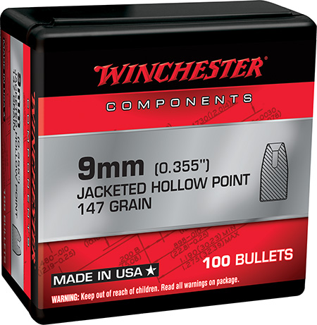 WINCHESTER BUL 9SUB 147 JHP RETL 100/10
