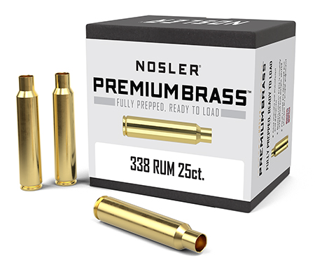 NOSLER NC BRASS 338 RUM 25CT