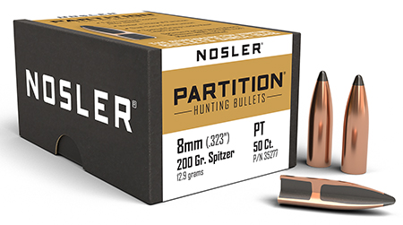 NOSLER PARTITION 8MM 200 SPTZR 50