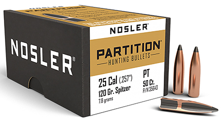 NOSLER PARTITION 25 120 SPTZR 50
