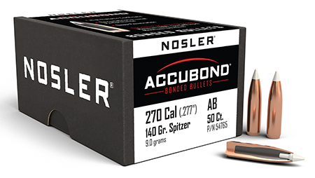 NOSLER ACCUBOND 270 140 SPTZR 50