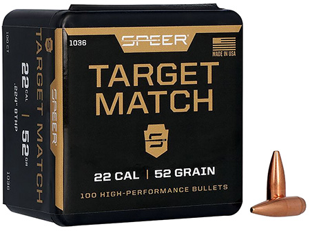 SPEER BULL .224 52 HPBTMATCH 100/5