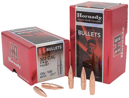 HORNADY BULL .303 3105 FMJ 174GR 100/15