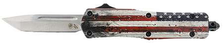 TEMP SML G2 WOOD US FLAG TANTO 440C SLV