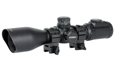 UTG 3 12X44 SWAT CMPCT MDOT W/RINGS