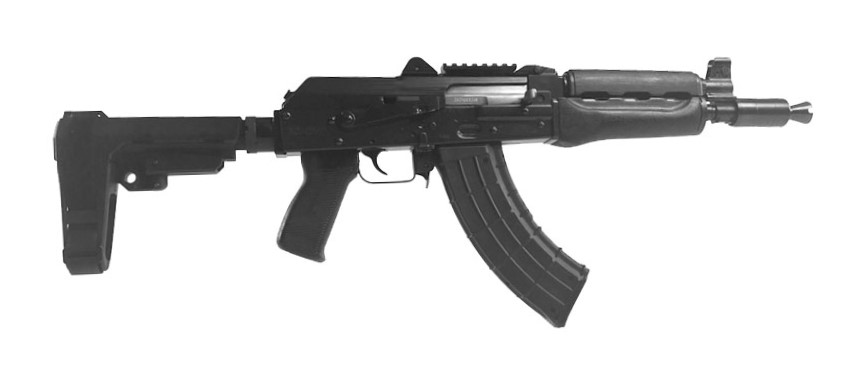ZASTAVA ZPAP92 PIST 7.62X39 SB3 RAIL