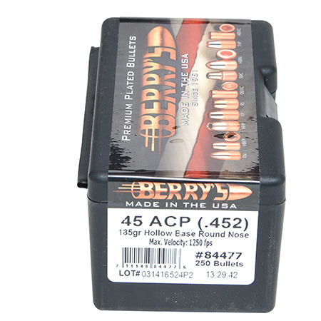 BERRYS 45 .452 185GR HBRN 250