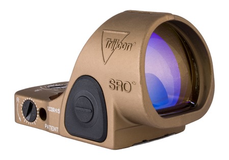 TRIJICON SRO ADJ LED 2.5 MOA GRN DOT COY BRN