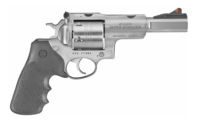 RUGER SUP RDHWK 454CAS 5 6RD RBR/WD