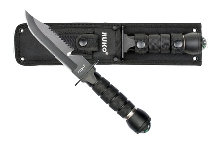 RUKO 420J2 6"SURVIVAL FIXED W/COMPASS