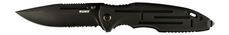 RUKO 440A 3 1/2"BLK ANODIZED FOLDING